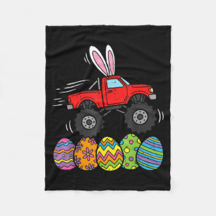 Oster-Monster-Truck Jungen Frohen Ostertag Eier An Fleecedecke