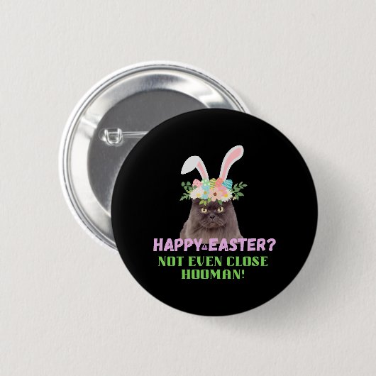 Oster-Osterkatze Button (Vorne & Hinten)