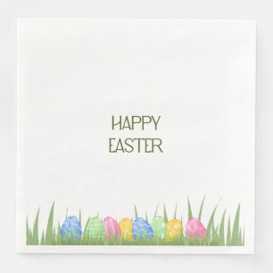 Oster-Papier-Servietten Pastell-Ei-Design Serviette