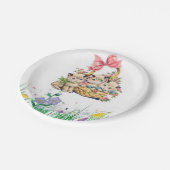 Oster-Papierplatten Pappteller (Schrägansicht)