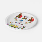 Oster-Papierteller Pappteller (Schrägansicht)