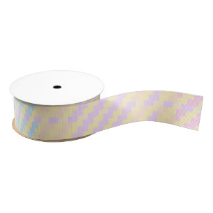 Oster-Pastell-Karo-Grosgrainband Ripsband