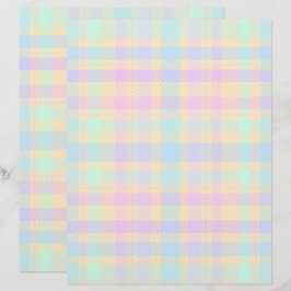 Oster-Pastell-Karopapier, 2-seitiges Scrapbook-Pap