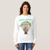 Oster-Patchwork-Karotten  Sweatshirt (Vorne ganz)