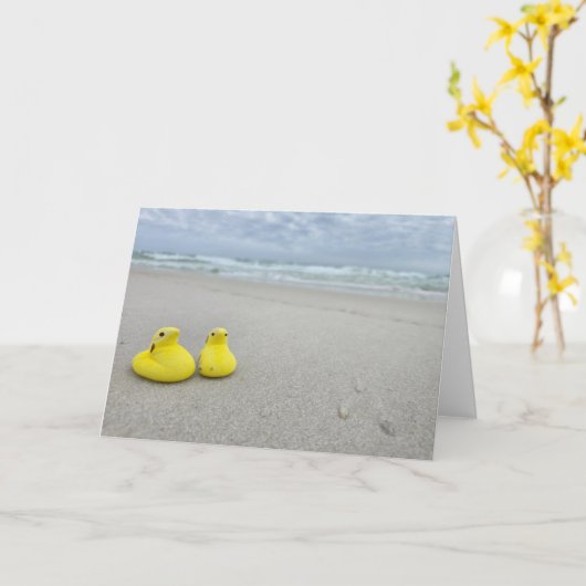 Oster-Peeps Karte (Gelbe Blume)