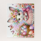 Oster-Pink-Hase Puzzle (Vertikal)
