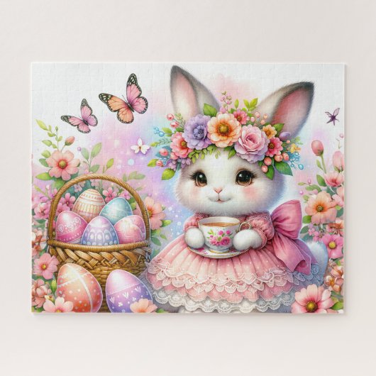 Oster-Pink-Hase Puzzle (Horizontal)
