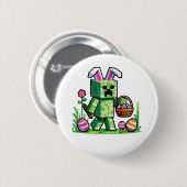Oster-Pixel-Gaming-Hase-Eierjagd Button (Vorne & Hinten)