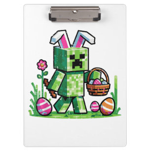 Oster-Pixel-Gaming-Hase-Eierjagd Klemmbrett