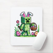 Oster-Pixel-Gaming-Hase-Eierjagd Mousepad (Mit Mouse)