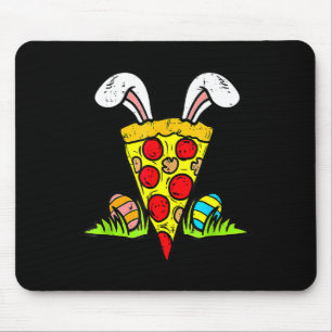 Oster-Pizza-Scheibe-Hasenohren-Lustiger Snack Food Mousepad