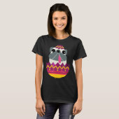 Oster Pug Ei Frohe Ostern T-Shirt (Vorne ganz)