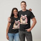 Oster-Pug-Häschen T-Shirt (Unisex)