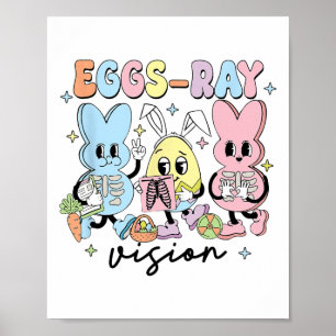 Oster-Radiologie-Hase Eier-Röntgen-Vision Xray Tec Poster