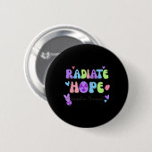 Oster-Radiologie-Therapeut Häschen-Strahlentherapi Button (Vorne & Hinten)