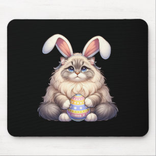 Oster-Ragamuffin-Katze Katzen Haustiere Haustier E Mousepad