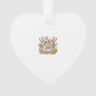 Oster-Ramen-Katzen Cute Anime Frohen Ostertag Frau Ornament