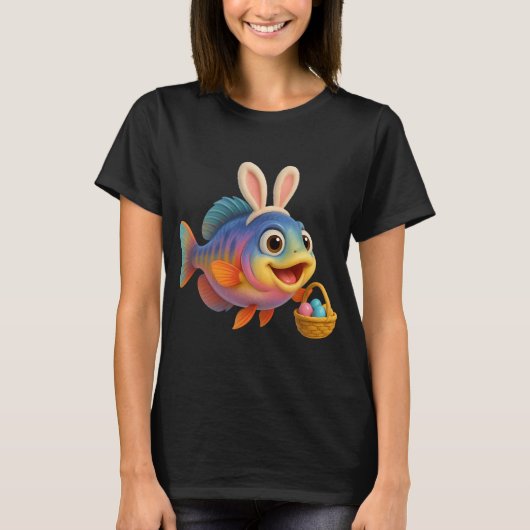 Oster-Regenbogen-Kribs T-Shirt (Vorderseite)