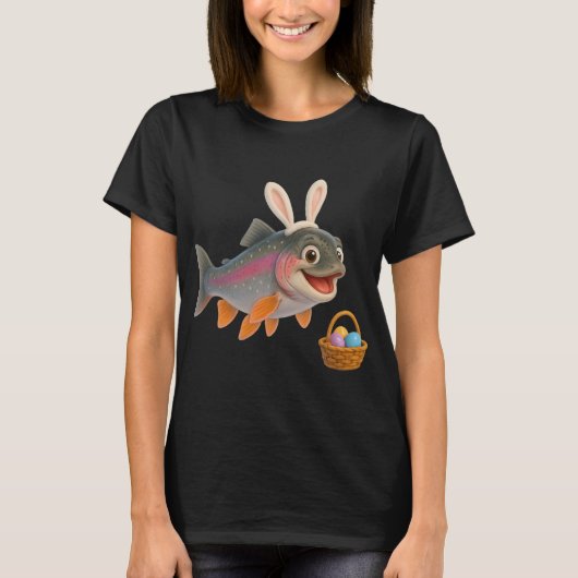 Oster-Regenbogenforelle T-Shirt (Vorderseite)