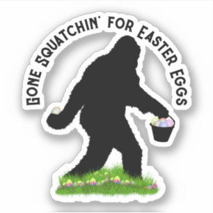 Oster-Sasquatch  Aufkleber
