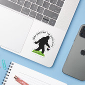 Oster-Sasquatch  Aufkleber (Laptop mit iPhone)