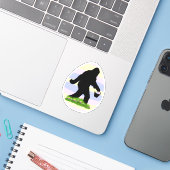 Oster-Sasquatch  Aufkleber (Laptop mit iPhone)
