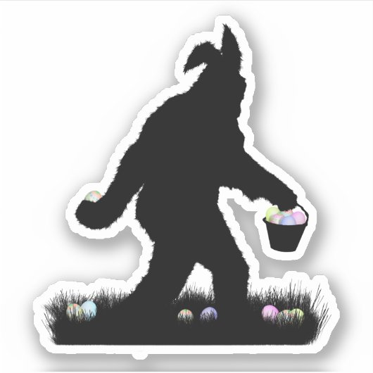 Oster-Sasquatch Aufkleber (Vorderseite)