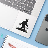 Oster-Sasquatch Aufkleber (Laptop mit iPhone)