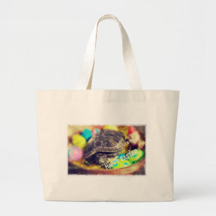 Oster-Schildkröte Jumbo Stoffbeutel