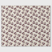 Oster-Schokoladen-Ei-Muster Geschenkpapier (Flach)