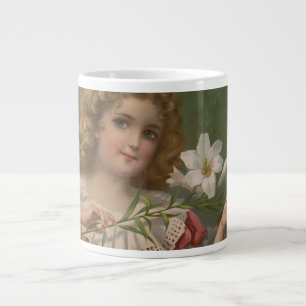 Oster-Schönheiten, Vintage-Illustration, 1898 Jumbo-Tasse