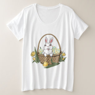 Oster-Shirt Osterhase Korb Damen T-Shirt
