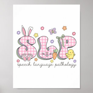 Oster Sprachtherapie Sprachpathologie Frühling Spr Poster