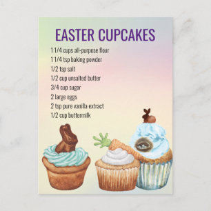 Oster Spring Cupcake Rezept   Postkarte