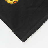 Oster-Squad Bunter Hase Bart Illustration Fleecedecke (Ecke)
