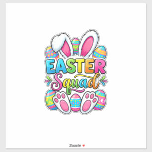 Oster-Squad-Familie passende Ostern Männer Frau Aufkleber