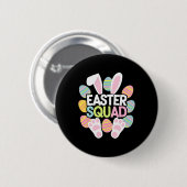 Oster-Squad-Familien-Passende Ostertag-Hase-Ei Button (Vorne & Hinten)