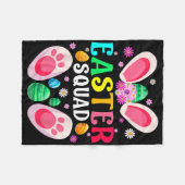 Oster-Squad-Familien-Passende Ostertag-Hase-Ei Fleecedecke (Vorderseite (Horizontal))