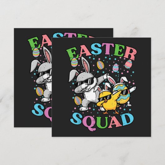 Oster-Squad-Hase-Ei-Küken-Dab-Crew-Matching (Vorne/Hinten)