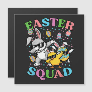 Oster-Squad-Hase-Ei-Küken-Dab-Crew-Matching Magnetkarte