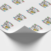 Oster-Squad-Hase-Ei-Küken-Dab-Crew-Matching-Männer Geschenkpapier (Ecke)
