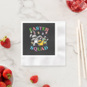 Oster-Squad-Hase-Ei-Küken-Dab-Crew-Matching Serviette (Beispiel)