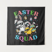 Oster-Squad-Hase-Ei-Küken-Dab-Crew-Matching Wandteppich (Vorderseite)