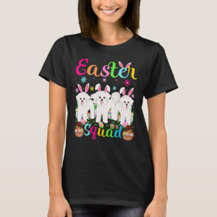 Oster-Squad-Hasenohren-Bichon-Frise-Hund Frohe Ost T-Shirt