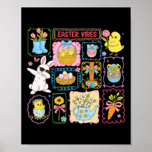 Oster Stimmung 2026 Süßer Hase Osterhasen Ostern F Poster