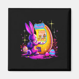 Oster-Suche Arcade - Bunny Gamer Retro 80er Stil  Magnet