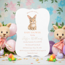Oster süßer Hase Kaninchen Wasserfarbe Babyparty