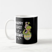 Oster-T-Rex-Dinosaur-Hase-Ei-Glücklich-Ostern-Tod Kaffeetasse (Links)