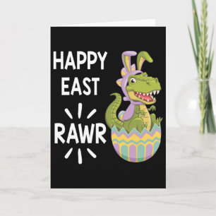 Oster-T-Rex-Dinosaur-Hase-Ei-Glücklich-Ostern-Tod Karte