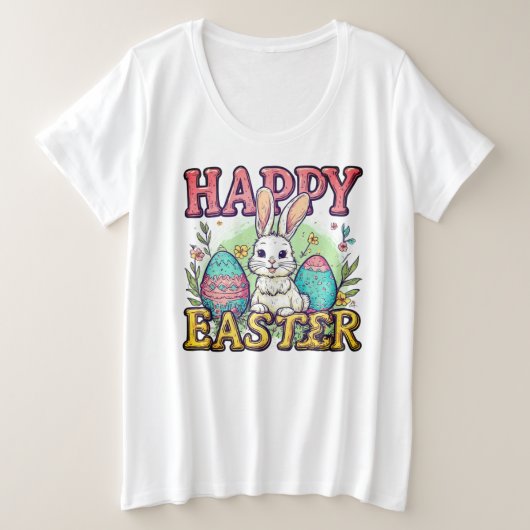 Oster-T-Shirt Große Größe T-Shirt (Design vorne)
